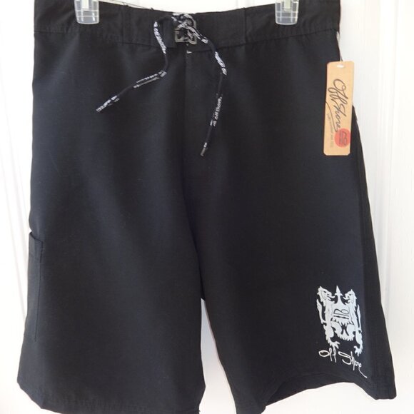 VTG Offshore surfer's board shorts size 32 waist black / white inserts, has tag - Picture 2 of 12